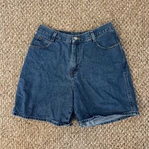 Vintage Dark Wash Jean Shorts